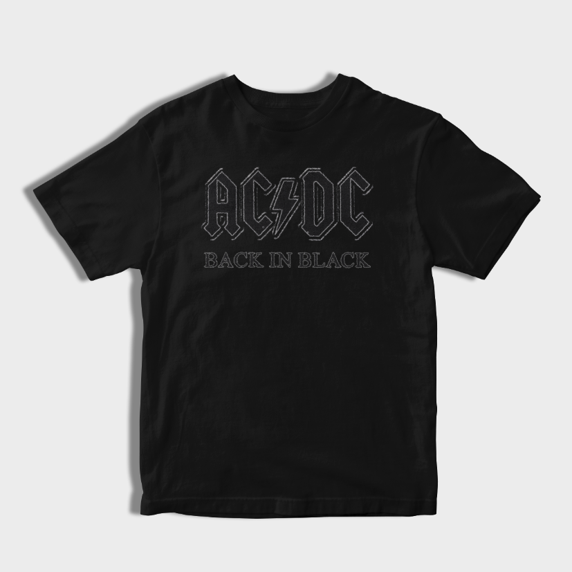 AC/DC Back in Black Outline